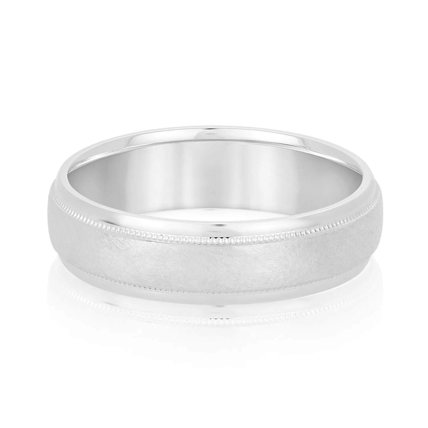 Men's Step Cut Edges Wedding Band