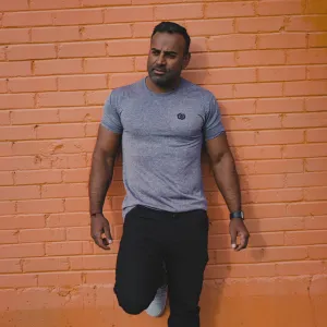 Performance Dry Tech Tee - Heather Blue (Men's)